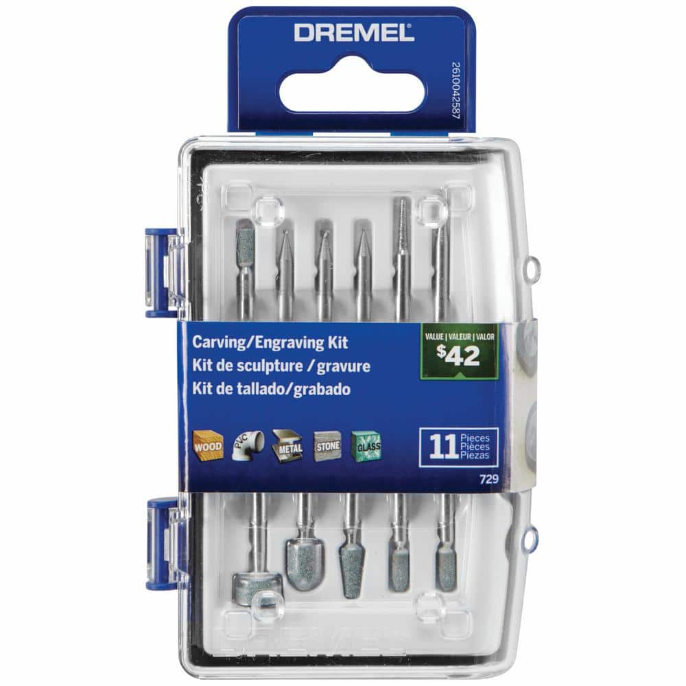 Dremel Carving/Engraving Accessory Micro Kit 11pc 729-01 from Dremel - Acme  Tools