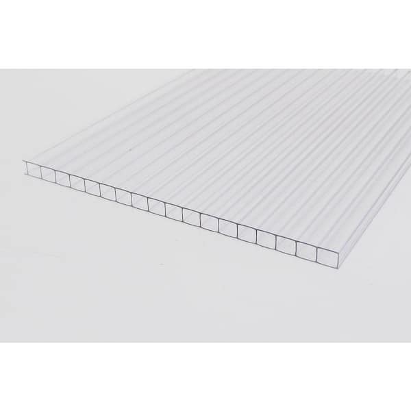 LEXAN - Thermoclear 24 in. x 48 in. x 1/4 in. (6mm) Clear Multiwall Polycarbonate Sheet (5-Pack)