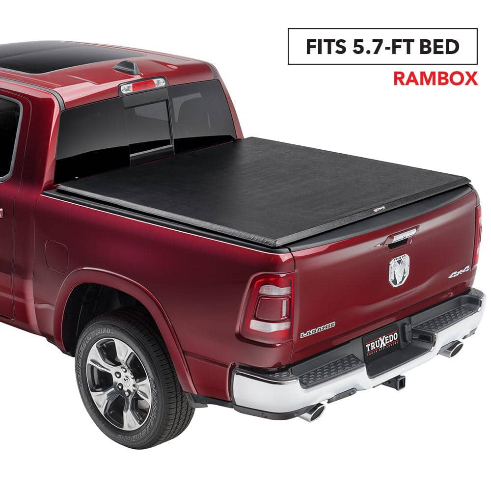 Truxedo Truxport Soft Roll Up Truck Bed Tonneau Cover | 284901 | Compatible with 2019-2022 Dodge Ram 1500 W/Rambox  W/ Or w/o Multifunction Tailgate 5  7  Bed (67.4 )