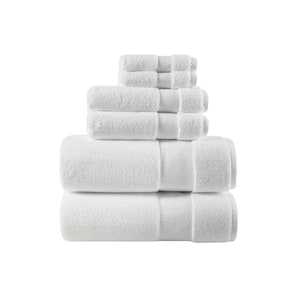 Splendor 6-Piece White 1000 GSM 100% Cotton Towel Set