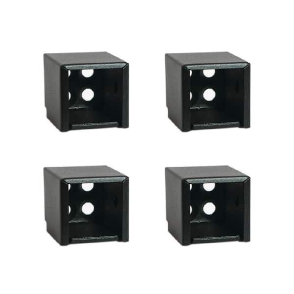 Fe26 1 in. x 1 in. Black Steel Universal Bracket