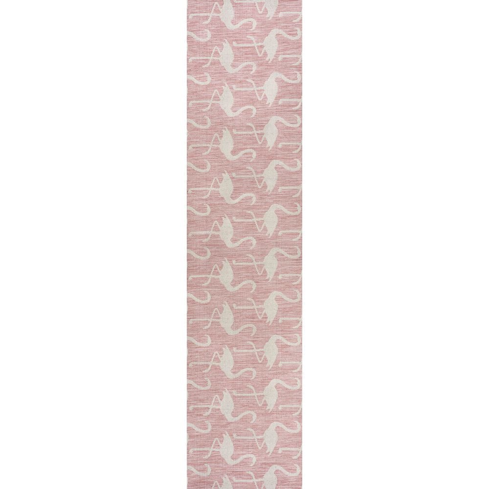 Liana Casual Coastal Flamingos 2-Tone Pink/Cream 2 ft. x 8 ft. Indoor/Outdoor Runner Rug price history on PriceWatchPro