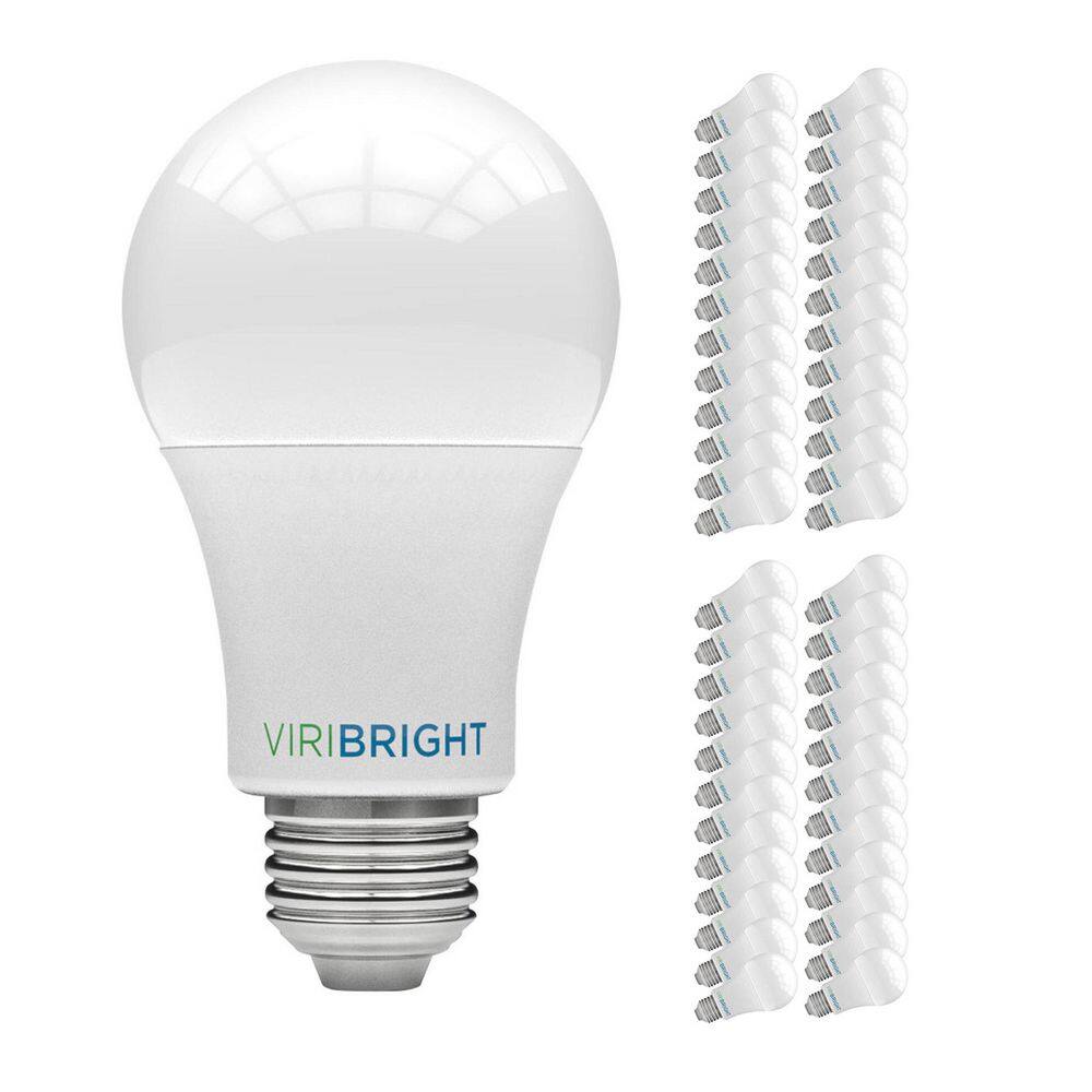60-Watt Equivalent A19 Dimmable CEC Title 20 90+ CRI E26 Medium LED Light Bulb, Cool White 4000K (48-Pack)