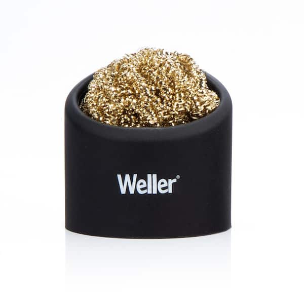 Weller Soldering Brass Sponge Tip Cleaner with Silicone Holder WLACCBSH-02  - The Home Depot