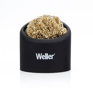 Soldering Brass Sponge Tip Cleaner with Silicone Holder