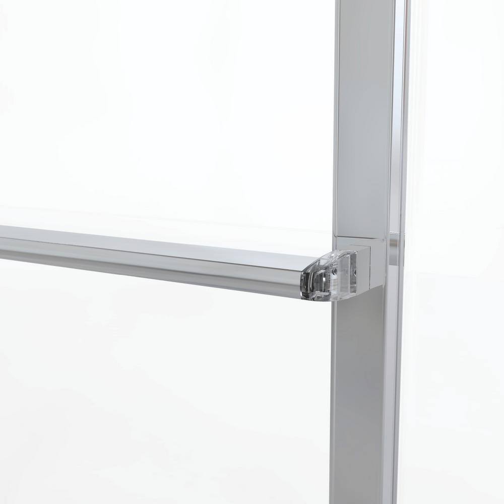 Deluxe 56" x 71.5" Chrome Framed Sliding Shower Door