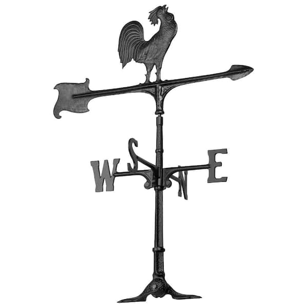 Whitehall Products 30 in. Cast Aluminum Rooster Weathervane