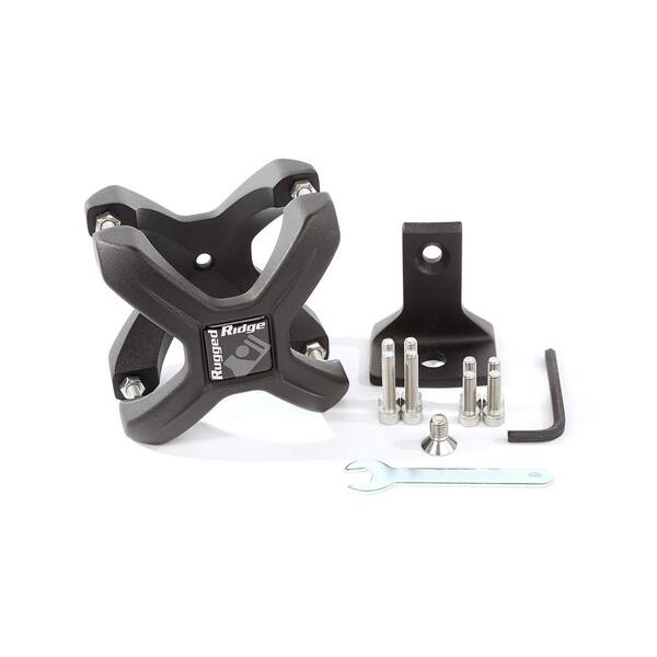 Rugged Ridge Large X-Clamp Light Mount with Textured Black