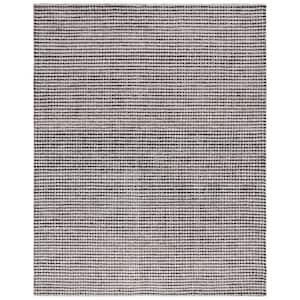 Abstract Black/Ivory 5 ft. x 8 ft. Striped Area Rug