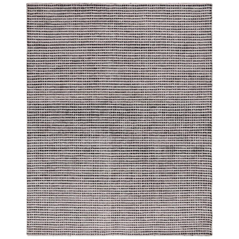 Abstract Black/Ivory 8 ft. x 10 ft. Striped Area Rug price history on PriceWatchPro