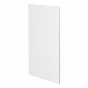 Hampton/Shaker 23.25 in. W x 34.5 in. H x 0.1875 in. D Kitchen Cabinet Base Flush End Panel in Satin White