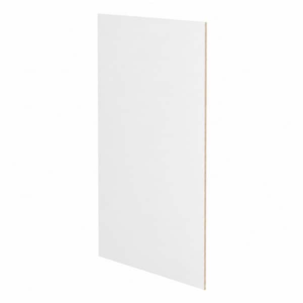 Hampton/Shaker 23.25 in. W x 34.5 in. H x 0.1875 in. D Kitchen Cabinet Base Flush End Panel in Satin White