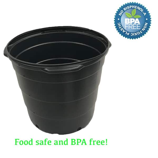 Outdoor Plastic Nursery Pot 20 Pack Pots 2 Gallon Flower Plant Garden Planter 