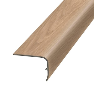 Sapelo 1.32 in. T x 1.88 in. W x 78.7 in. L Vinyl Stair Nose Molding