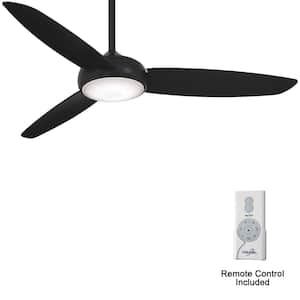 Concept IV 54 in. Integrated LED Indoor/Outdoor Coal Smart Ceiling Fan with Light and Remote Control