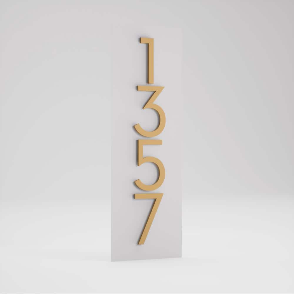 Simply Sweet White Metal Address Plaque
