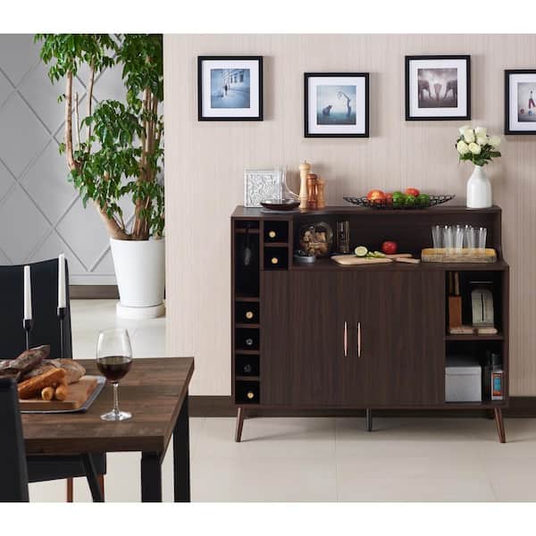 Pankhurst Wenge Buffet with Wine Rack