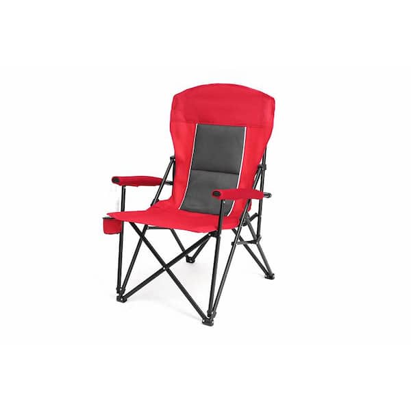 『2年保証』 Chair, Lawn Folding Metal Red High Beach Chair, Camping Back テーブル・チェア・ハンモック