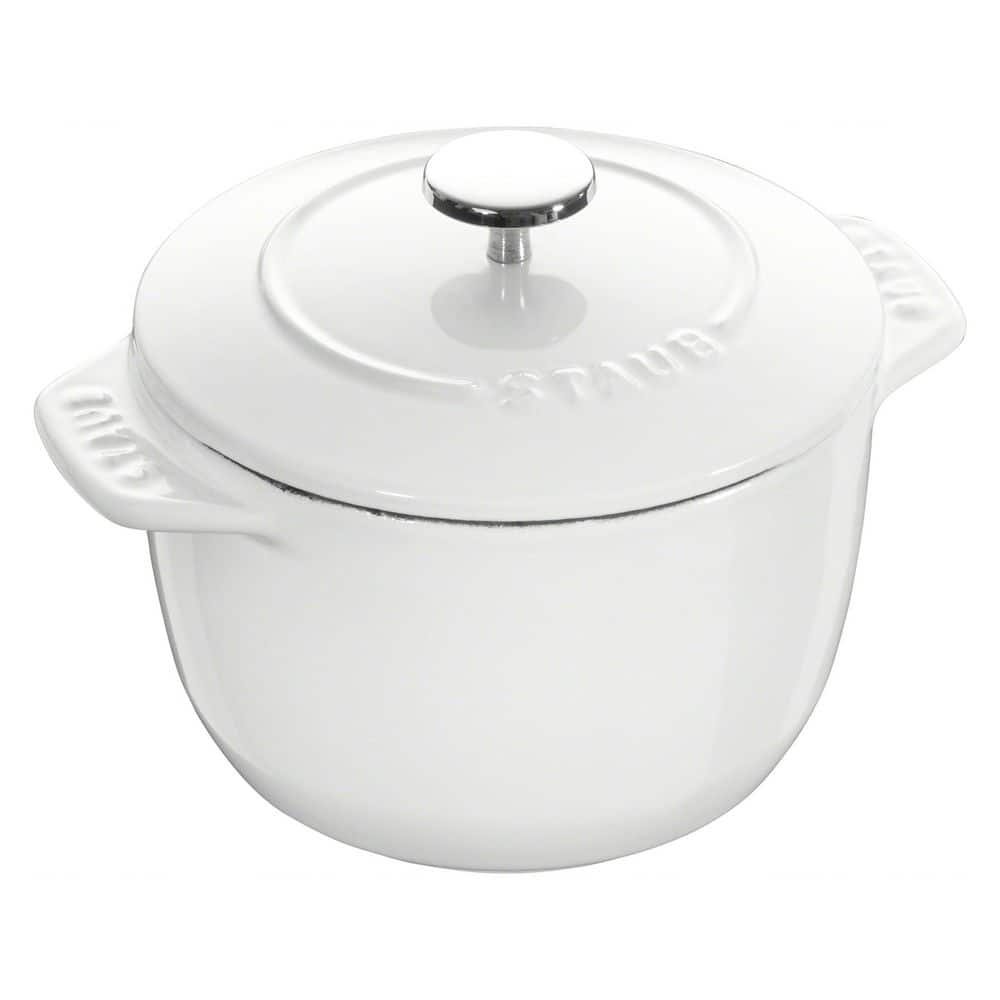 Cast Iron Petite French Oven, Dutch Oven, 1.5 qt. serves 2, Enameled Cast Iron, Made in France, Pure White price history on PriceWatchPro