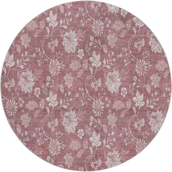Dream Shag Premium Machine Washable Abstract ADS681 Blush 9 ft. x 12 ft. Area Rug