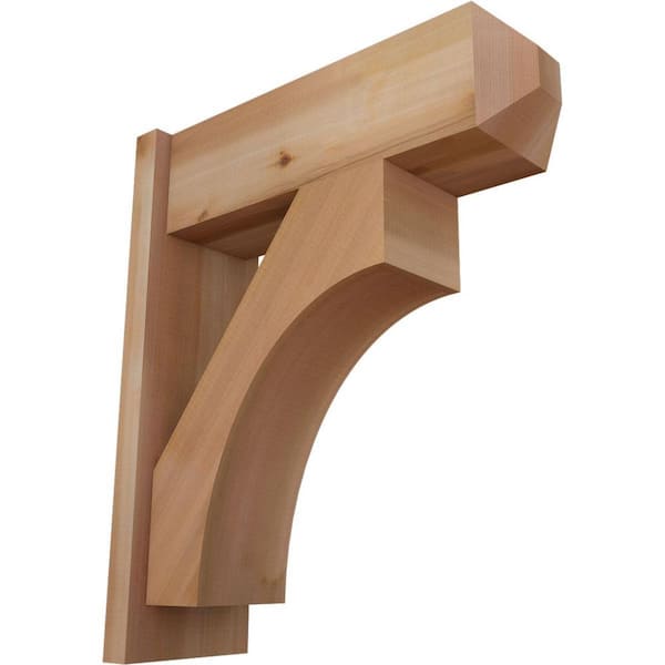 Ekena Millwork 8 in. x 26 in. x 22 in. Westlake Craftsman Smooth Western Red Cedar Outlooker