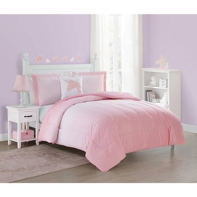 Jada Unicorn Pink 4-Piece Ultra Soft Microfiber Full Comforter Set