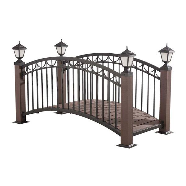 Sunjoy Steel Garden Bridge with LED Light