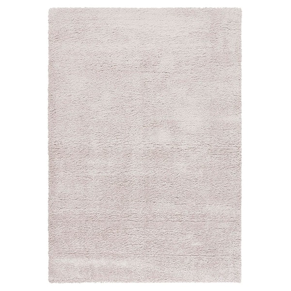 Decora Shaggy 3 ft. x 5 ft. Gray Flokati Solid Area Rug