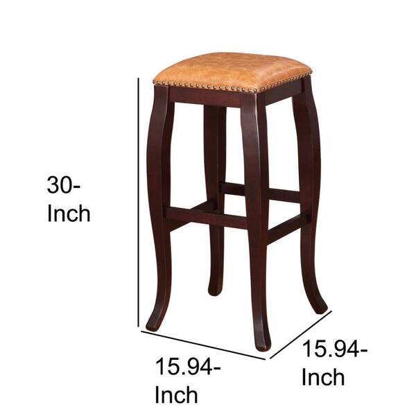 30 inch wooden stool