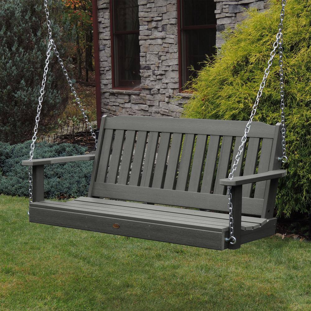 Lehigh 5 ft. 2-Person Coastal Teak Recycled Plastic Porch Swing price history on PriceWatchPro
