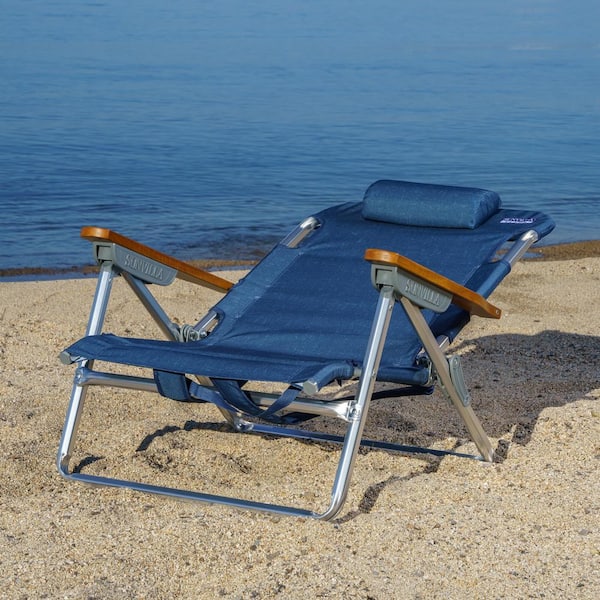 Wearever beach chair online with footrest