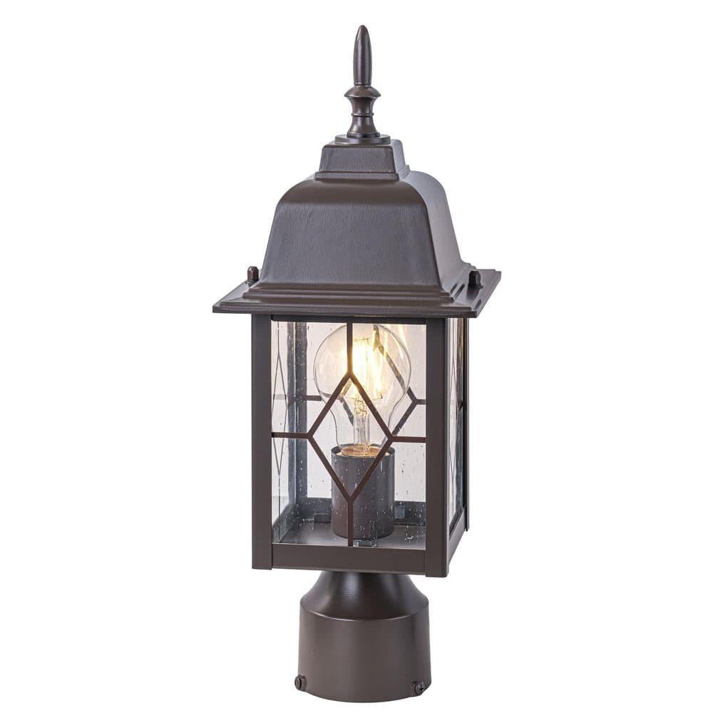 C Cattleya 1-Light Brown Aluminum Hardwired Outdoor Weather
