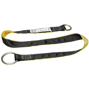 Guardian Fall Protection 10795 3-Feet Service Tech Barrier Web Premium Cross Arm Strap with Large and Small D-Rings