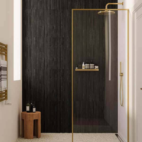 Montgomery Ribbon Black 24 in. x 48 in. Matte Porcelain Floor and Wall Tile (15.49 sq. ft./Case)