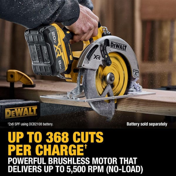 DEWALT 20V MAX 7-1/4 in. Cordless Circular Saw (Tool Only)