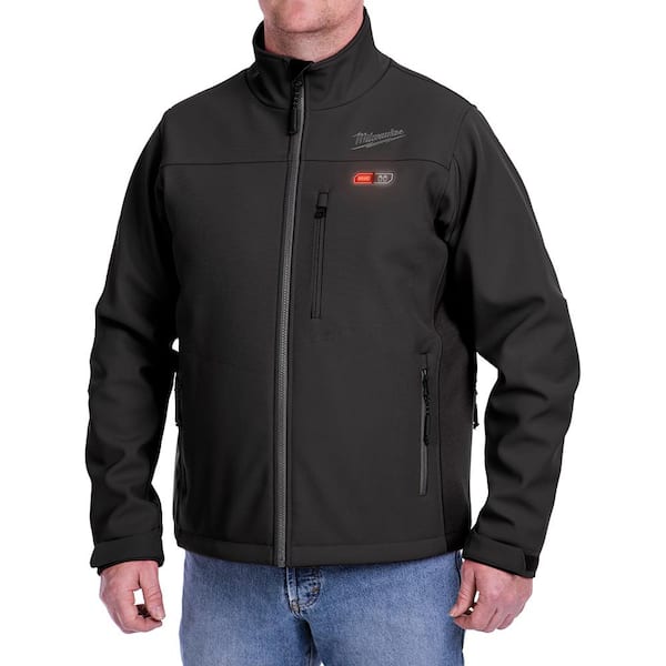 Milwaukee Men's Large M12 12-Volt Lithium-Ion Cordless Black Heated Jacket Kit with (1) 2.0Ah Battery and Charger