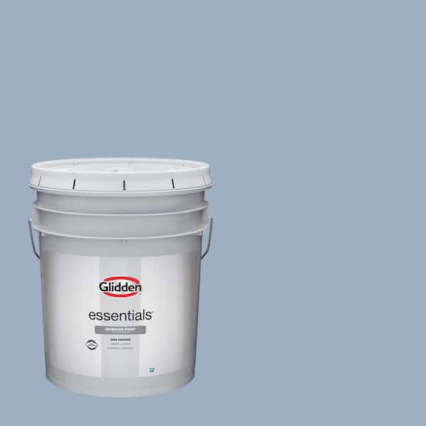 Glidden Essentials 5 gal. PPG1163-4 Sterling Silver Flat Interior Paint