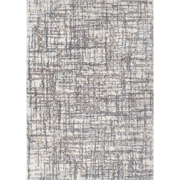 Orian Rugs Cotton Tail Cross Thatch 5 ft. 3 in. x 7 ft. 6 in. Blue Area Rug