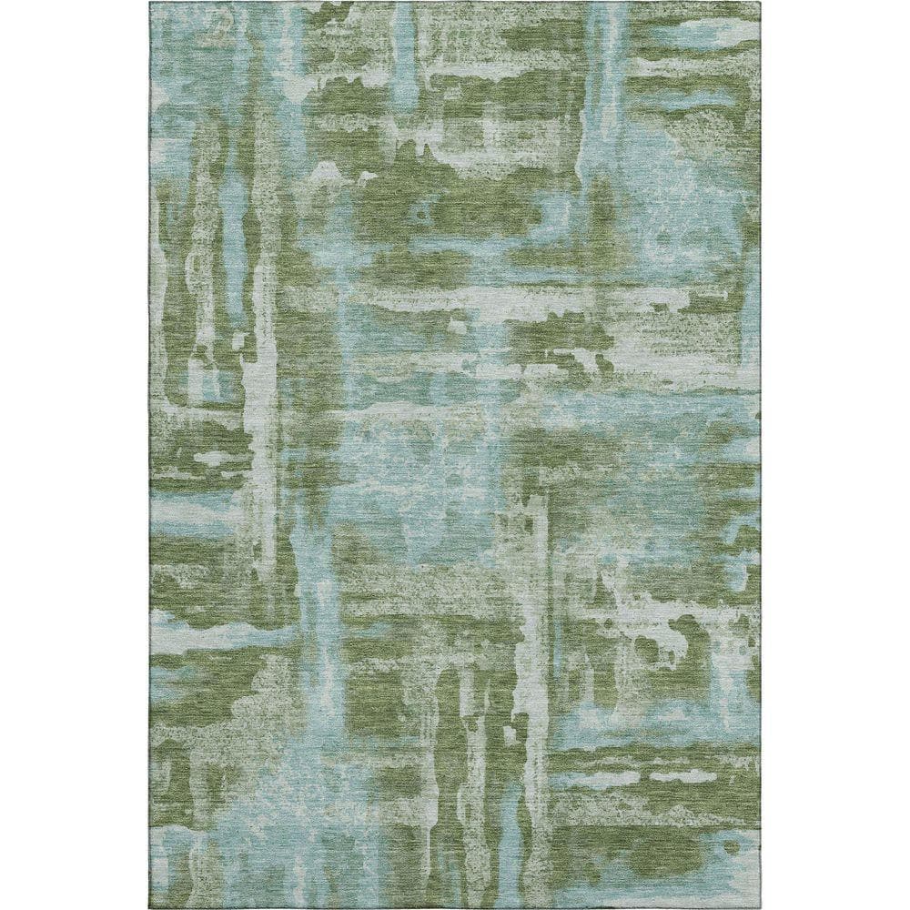 UPC 199477533712 product image for Mayfield Premium Machine Washable Abstract AMF2015 Cactus 8 ft. x 10 ft. Area Ru | upcitemdb.com