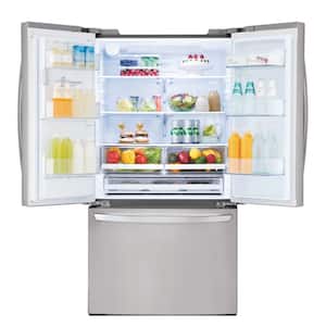26.2 cu. ft. French Door Smart Refrigerator with Glide N' Serve and Wi-Fi Enabled in PrintProof Stainless Steel