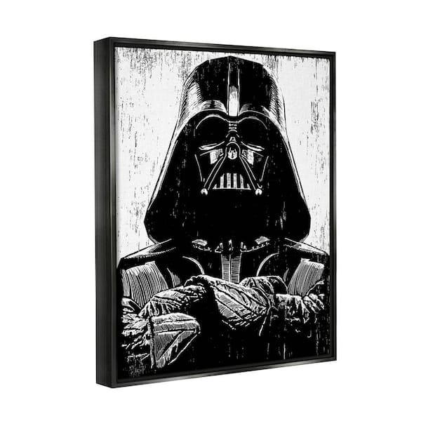 The Stupell Home Decor Collection Star Wars Darth Vader Distressed ...