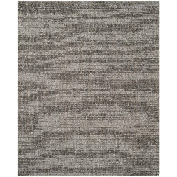 SAFAVIEH Natural Fiber Light Gray 11 ft. x 15 ft. Woven Crosstitch Area Rug