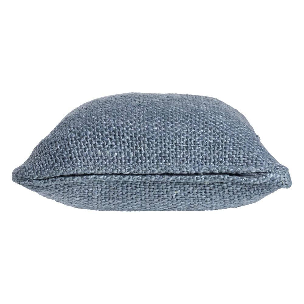 Frost Blue Woven Square Throw Pillow, 20" x 20"