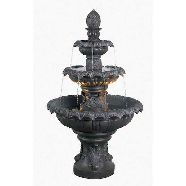 Kenroy Home 46 in. Costa Brava Lighted Outdoor Fountain