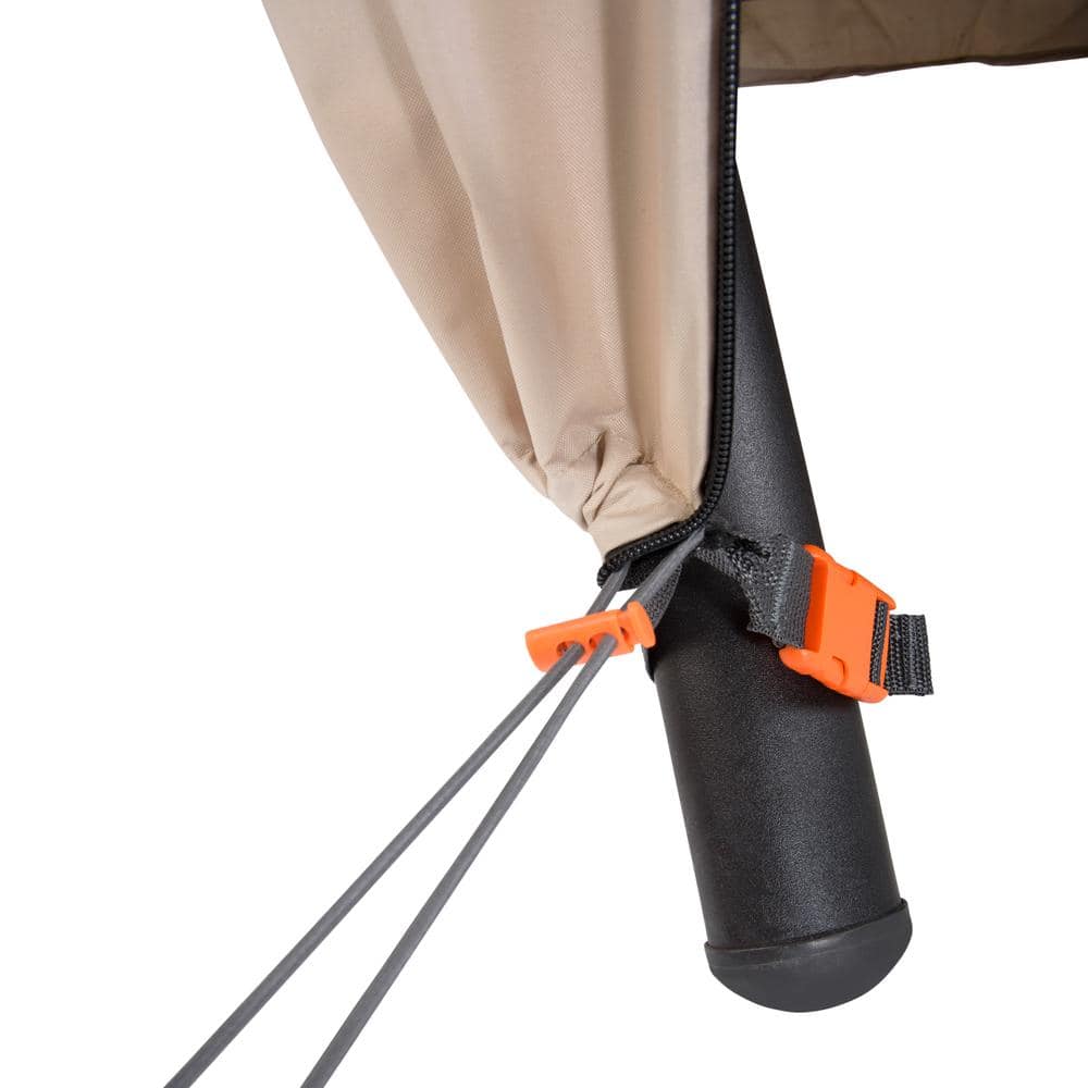 Gray Two-Tone Weather-Resistant Patio Swing Cover, 81"L x 52"W x 70"H