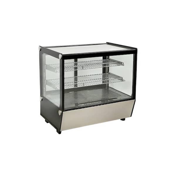 Elite Kitchen Supply 23 in. 4.2 cu. ft. Refrigerated Countertop Bakery Display Case NSF EW120 Black