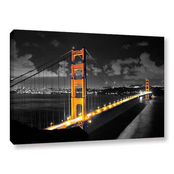 ArtWall "San Fransisco Bridge I" by Revolver Ocelot Unframed Canvas Wall Art