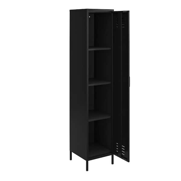 DHP Bonanza 2-Door Tall Locker Storage Cabinet in Black