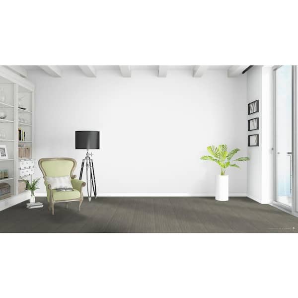 High Castle - Command - Gray 45 oz. SD Polyester Pattern Installed Carpet