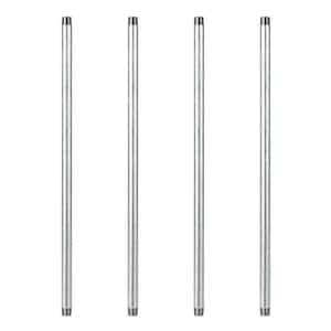 3/4 in. x 2.5 ft. Galvanized Steel Pipe (4-Pack)